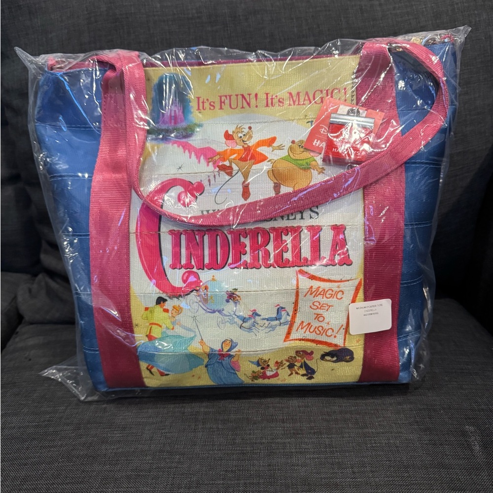 NWT Harvey's Cinderella 75th Anniversary Poster Tote limited edition